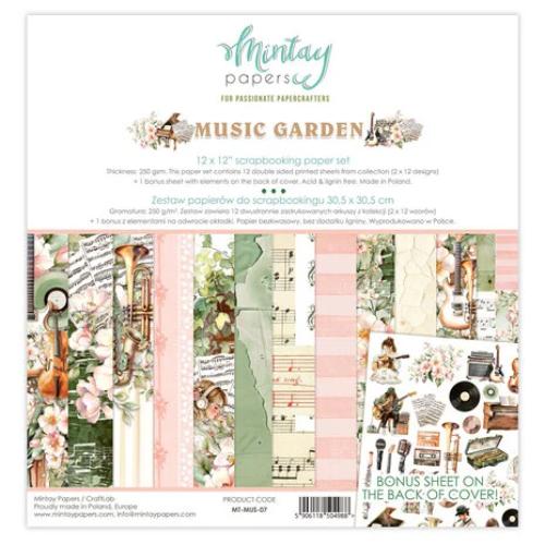 Mintay - 12 x 12 Paper Set - Music Garden - Postage as per Actual