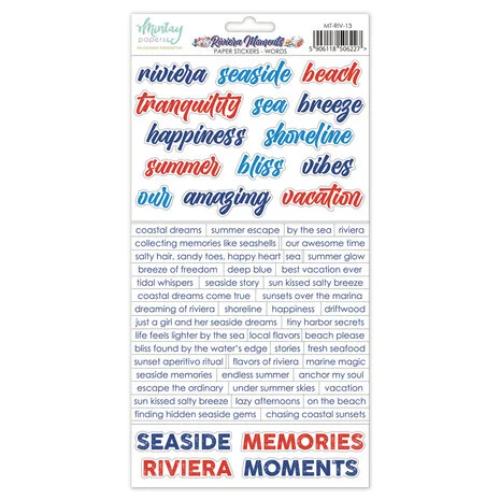 Mintay Riviera Moments 6x12 Inch Paper Stickers Words (MT-RIV-13) - Postage as per actual