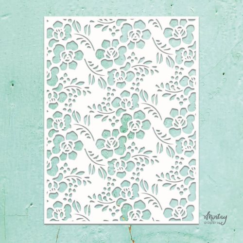 Mintay Kreativa - 6 x 8 Stencil - Flowers