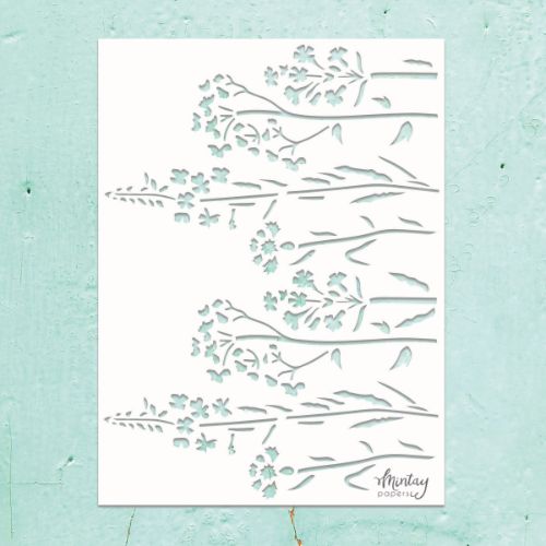 Mintay Kreativa - 6 x 8 Stencil - Meadow