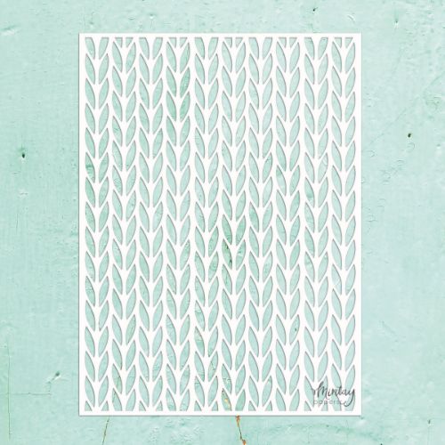 Mintay Kreativa - 6 x 8 Stencil - Knitwear