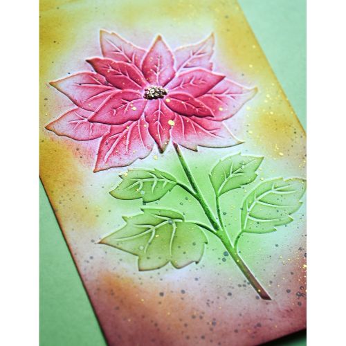 Memory Box - Magnificent Poinsettia 3D Embossing Folder