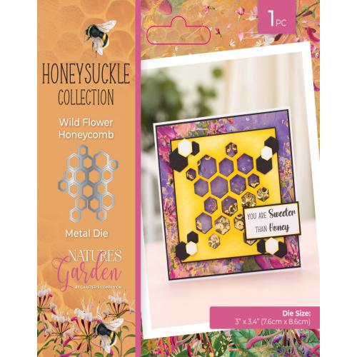Crafter's Companion Honeysuckle Metal Dies Wildflower Honeycomb