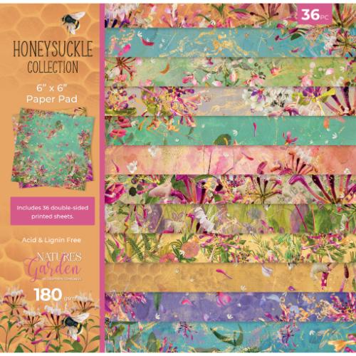 Crafter's Companion Honeysuckle 6x6 Inch Paper Pad