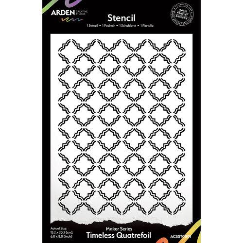 Arden Creative Studio Maker Series Timeless Quatrefoil 6in x 8in Stencil