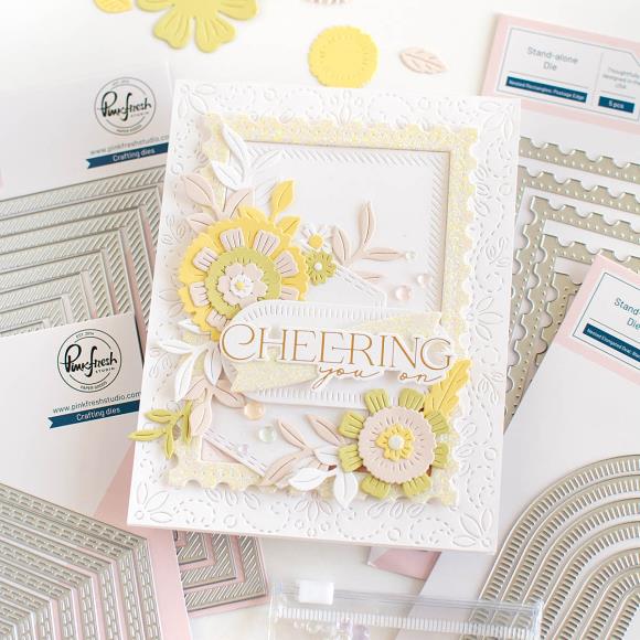 Pinkfresh Studio - Nested Elongated Ovals Blanket Stitched die