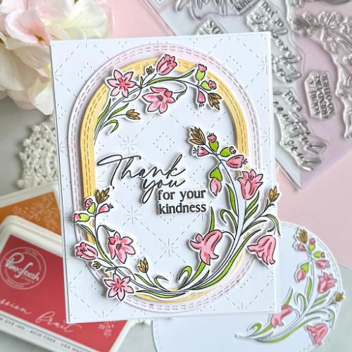 Pinkfresh Studio - Double Stitched Elongated Oval die