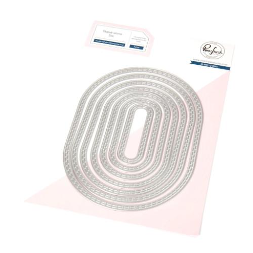 Pinkfresh Studio - Double Stitched Elongated Oval die