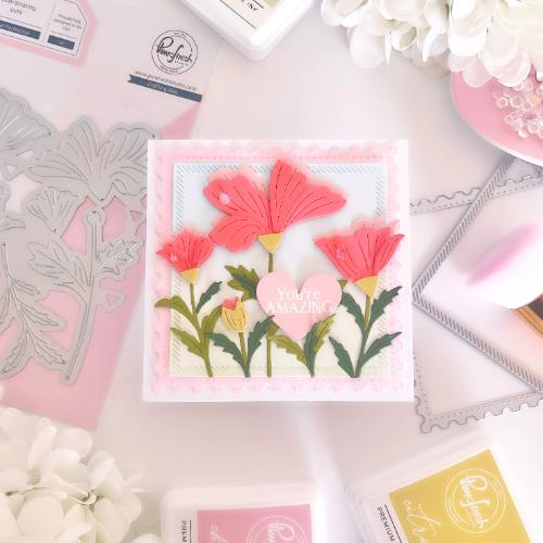 Pinkfresh Studio - Essentials: Dotted Postage Square die