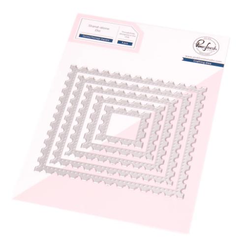 Pinkfresh Studio - Essentials: Dotted Postage Square die