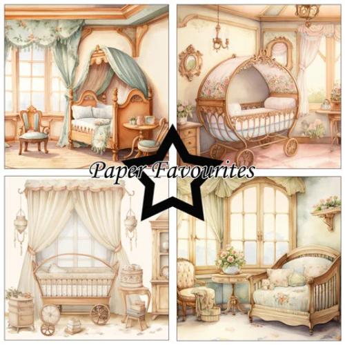 Paper Favourites Vintage Baby Room 6x6 Inch Paper Pad (PF542)