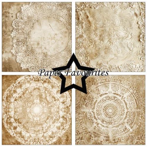 Paper Favourites Vintage Doily Lace 12x12 Inch Paper Pad (PF730) - Postage as per Actual