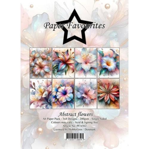 Paper Favourites - A6 Paper Pack Abstract flowers (PFA562)