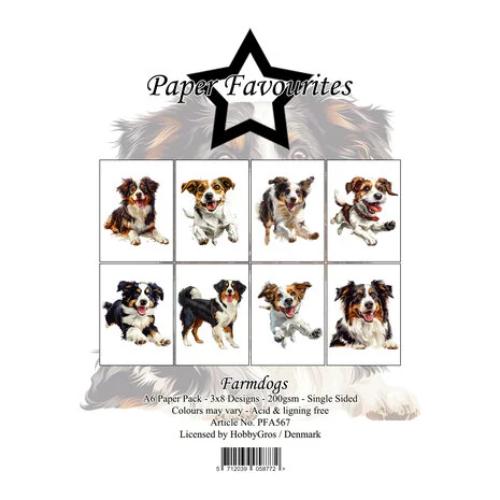 Paper Favourites - A6 Paper Pack Farmdogs (PFA567)