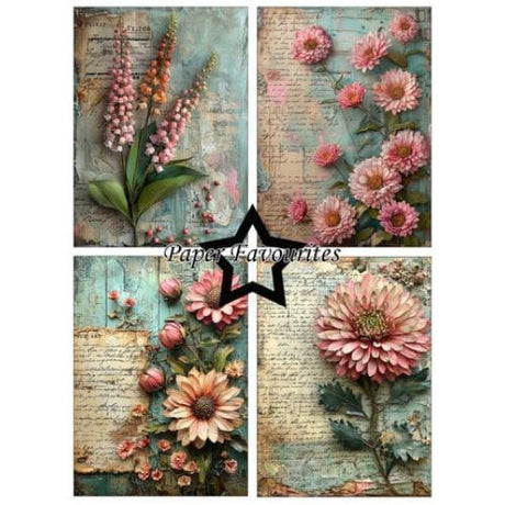 Paper Favourites - A6 Paper Pack Flower Journal (PFA570)