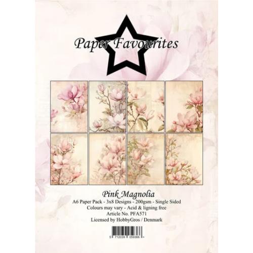 Paper Favourites - A6 Paper Pack Pink Magnolia (PFA571)