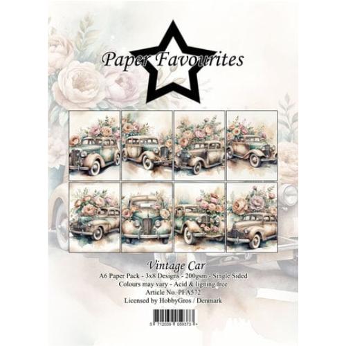 Paper Favourites - A6 Paper Pack Vintage Car (PFA572)