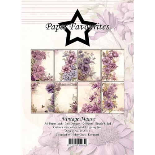 Paper Favourites - A6 Paper Pack Vintage Mauve (PFA575)