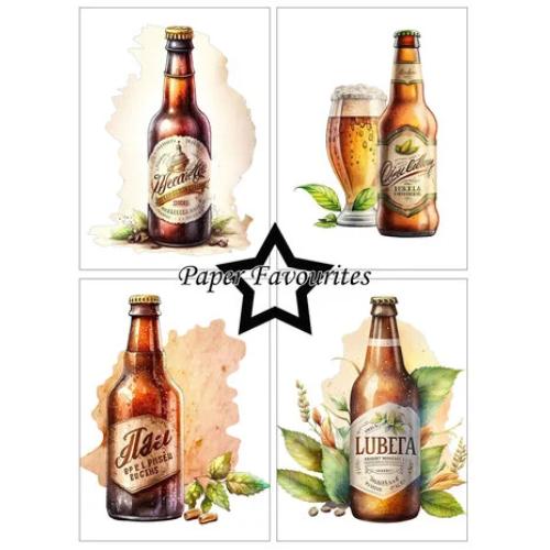Paper Favourites - A6 Paper Pack Bottle of Beer (PFA577)