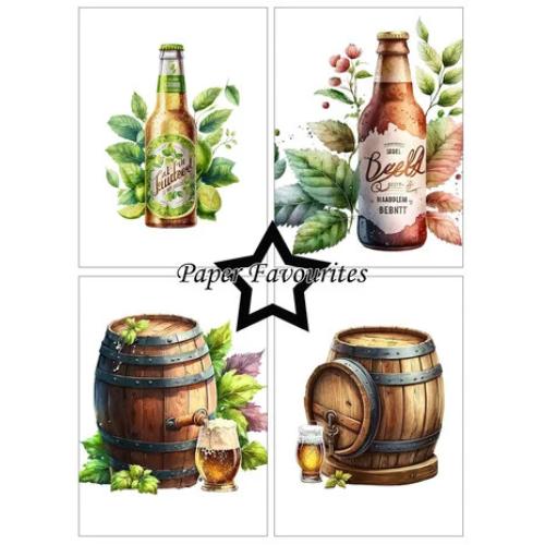 Paper Favourites - A6 Paper Pack Bottle of Beer (PFA577)