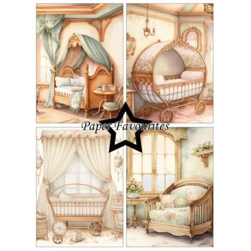 Paper Favourites Vintage Baby Room A6 Paper Pad (PFA583)