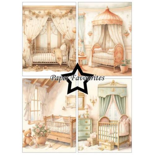 Paper Favourites Vintage Baby Room A6 Paper Pad (PFA583)