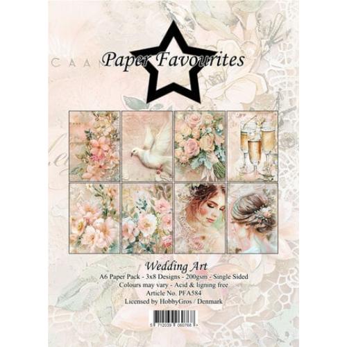 Paper Favourites - A6 Paper Pack Wedding Art (PFA584)