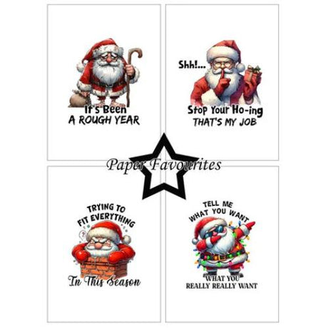Paper Favourites - A6 Paper Pack Sarcastic Santa (PFA586)