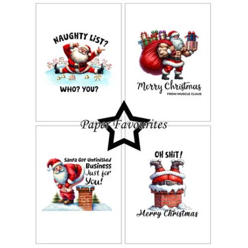 Paper Favourites - A6 Paper Pack Sarcastic Santa (PFA586)