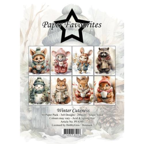 Paper Favourites - A6 Paper Pack Winter Cuteness (PFA588)