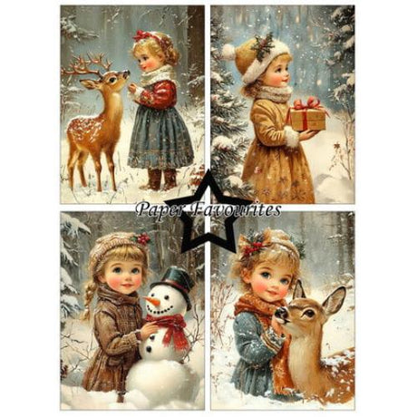 Paper Favourites - A6 Paper Pack Vintage Winter (PFA592)
