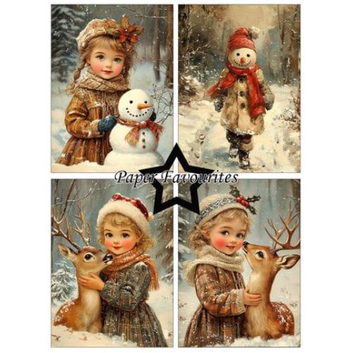 Paper Favourites - A6 Paper Pack Vintage Winter (PFA592)