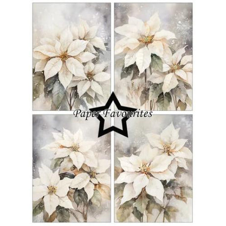Paper Favourites Poinsettia A6 Paper Pad (PFA595)