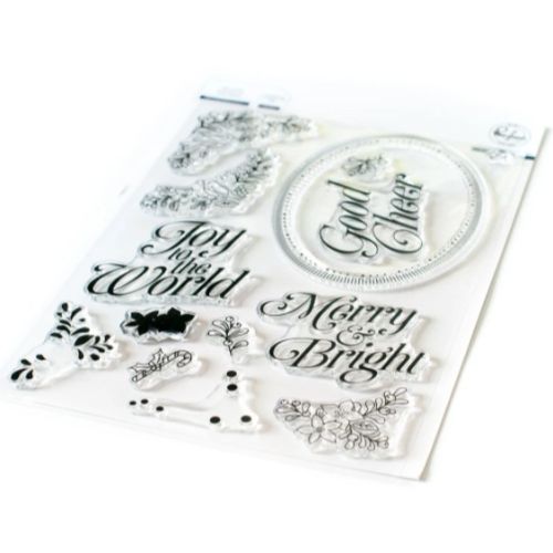 Pinkfresh Studio - Merry and Bright Frame stamp set