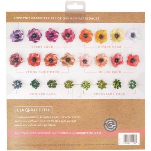 Lia Griffith Frosted Craft Tissue Paper 12"X12" 20/Pkg Berry-Purples - Postage as per Actual
