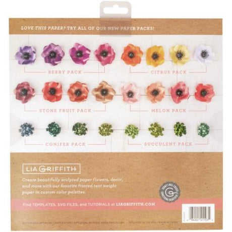 Lia Griffith Frosted Craft Tissue Paper 12"X12" 20/Pkg Berry-Purples - Postage as per Actual
