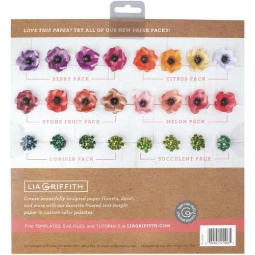 Lia Griffith Frosted Craft Tissue Paper 12"X12" 20/Pkg Conifer-Blues - Postage as per Actual