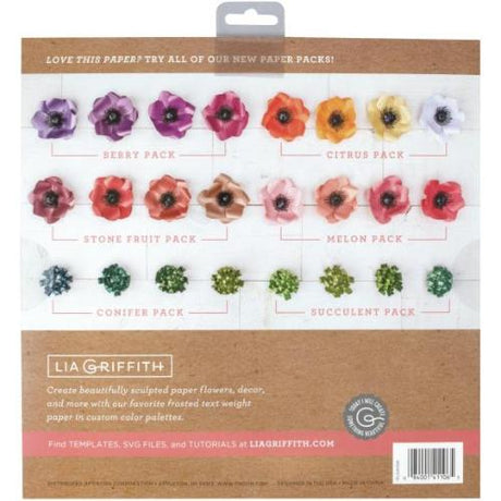 Lia Griffith Frosted Craft Tissue Paper 12"X12" 20/Pkg Conifer-Blues - Postage as per Actual