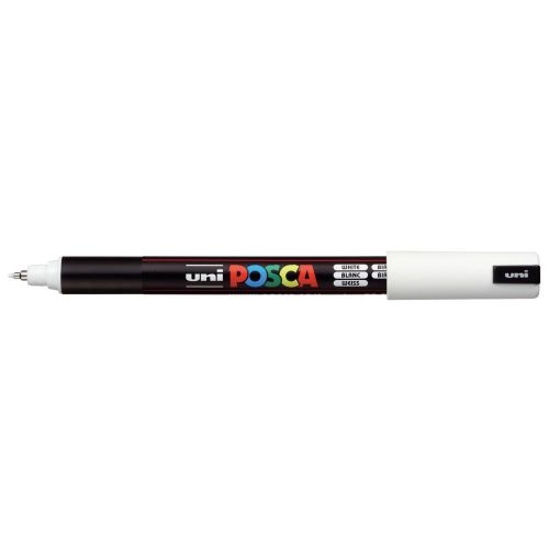 POSCA 1M Extra-Fine Metal Tip Paint Marker White