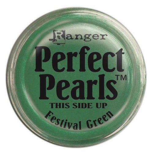 Ranger Perfect Pearls Pigment Powder .25oz - Forever Green