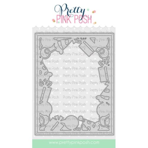 Pretty Pink Posh - Birthday Frame Die