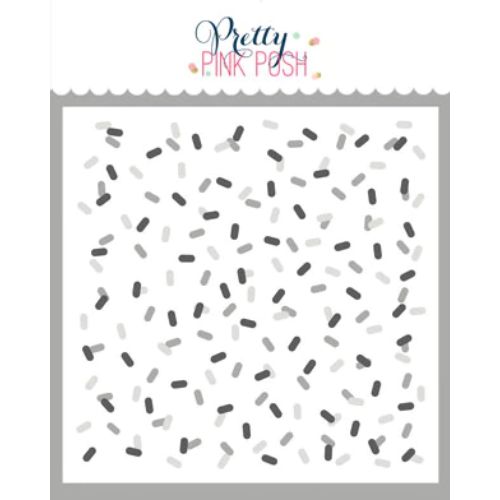 Pretty Pink Posh - Layered Confetti Stencil