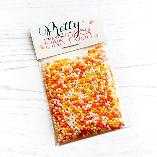 Pretty Pink Posh - Candy Corn Glass Beads