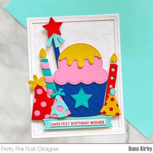 Pretty Pink Posh - Pierced Stars Plate Die