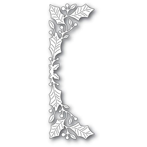 Poppy Stamps - Bright Holly Tall Curve Border craft die