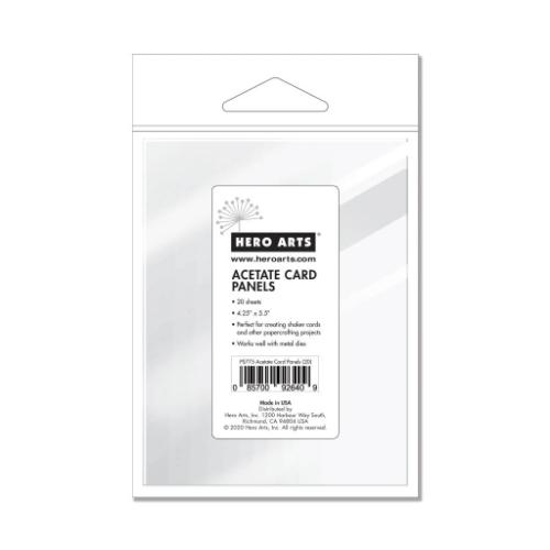 Hero Arts Acetete Card Panels 20/Pkg