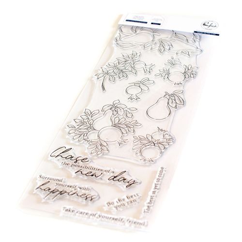 Pinkfresh Studio - Pears & Pomegranates stamp