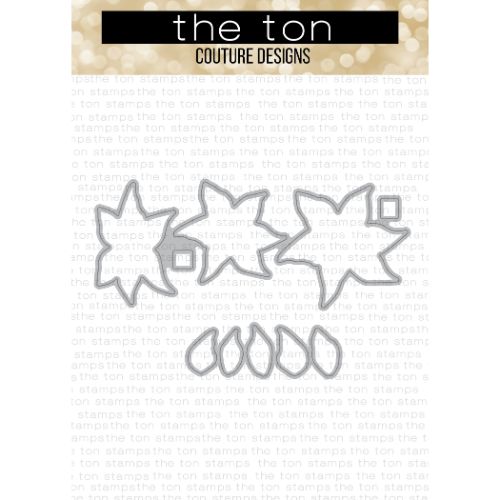 The Ton Stamps - Pleasing Poinsettias Coordinating Dies 