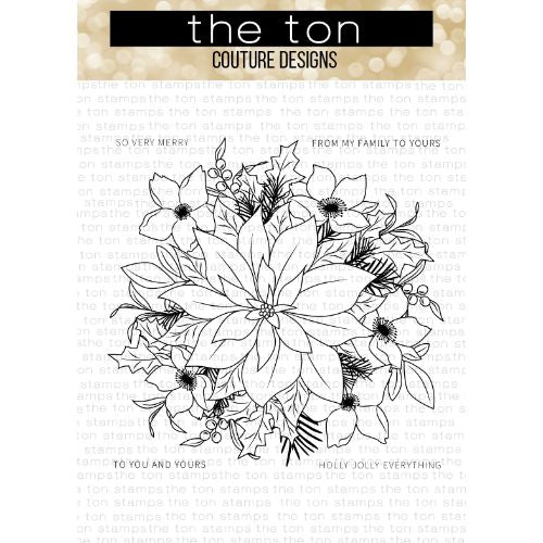 The Ton Stamps - Poinsettia Bouquet 