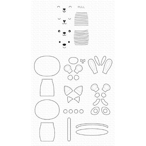 MFT - Pop-Up Pals Die-namics and Stamp Set